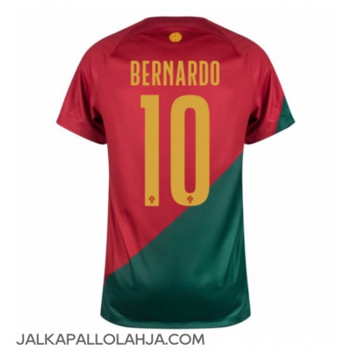Portugali Bernardo Silva #10 Kopio Koti Pelipaita MM-kisat 2022 Lyhyet Hihat